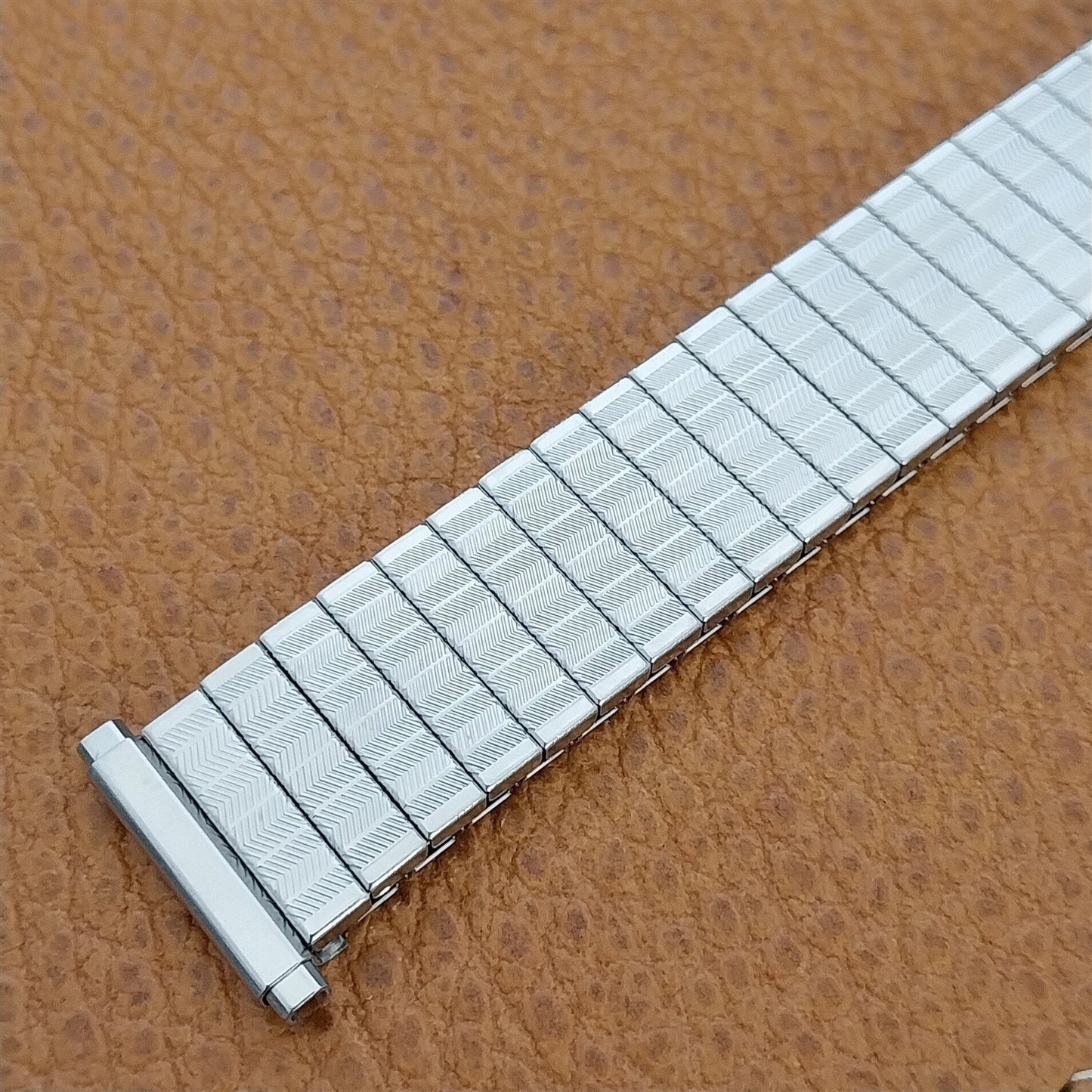 1970s nos Speidel Twist-On Stainless Steel 16mm 18mm 19mm Vintage Watch Band