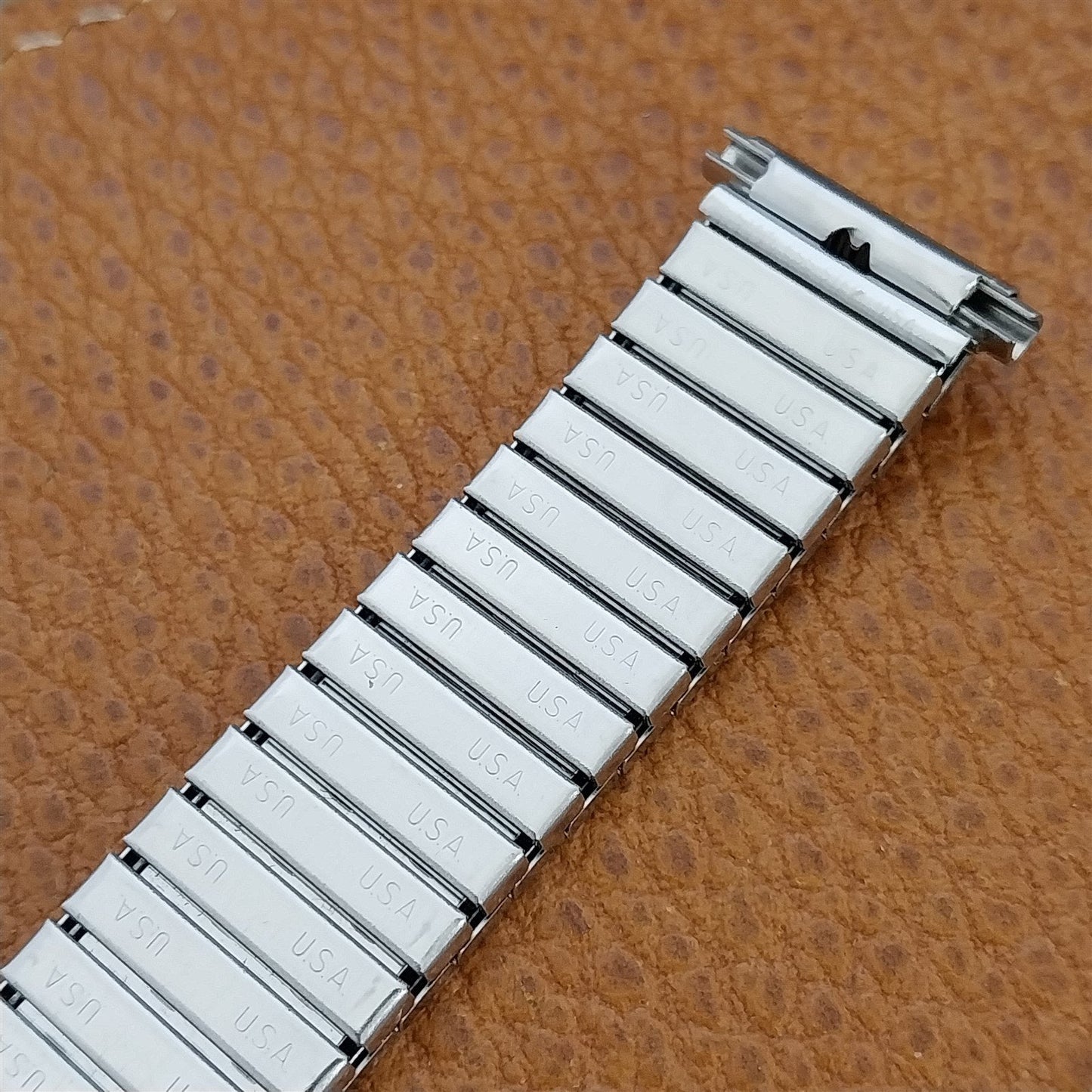 1970s nos Speidel Twist-On Stainless Steel 16mm 18mm 19mm Vintage Watch Band