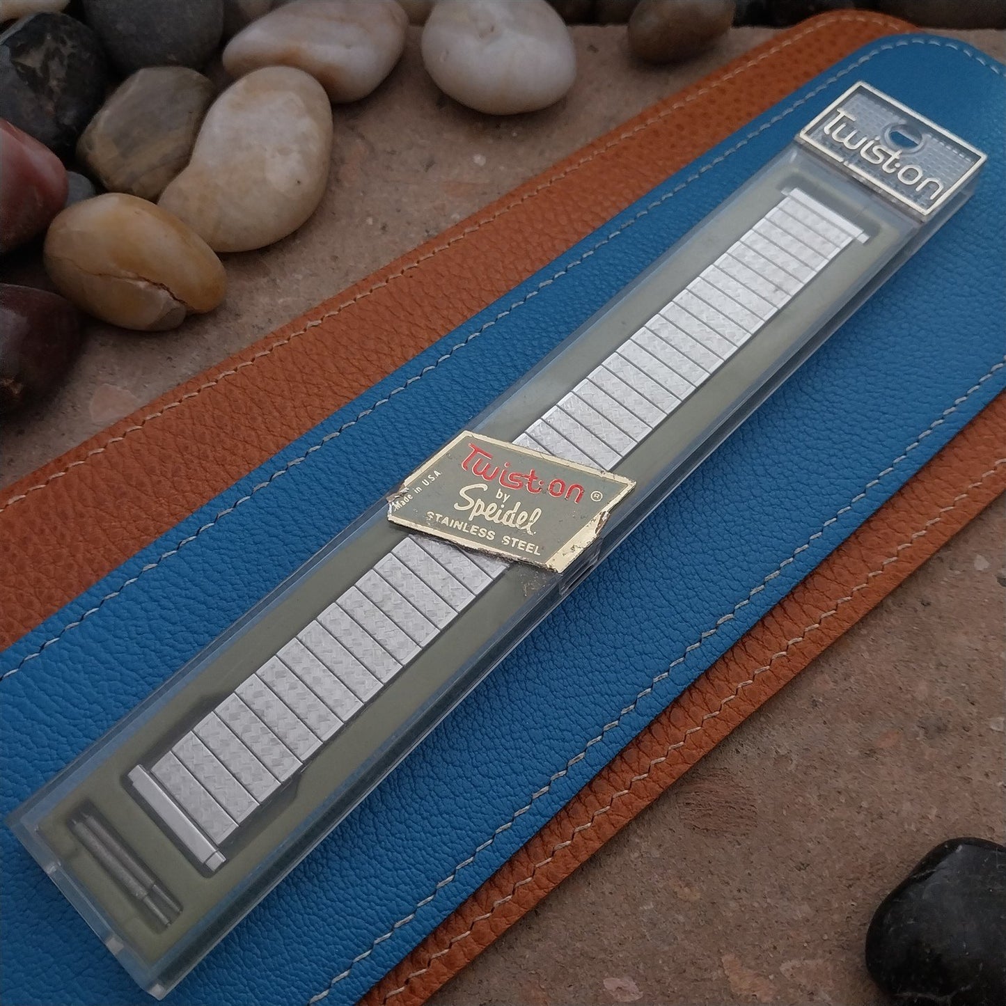 Vintage 16mm 18mm 19mm 1970s Speidel USA Made Stainless Steel Unused Watch Band