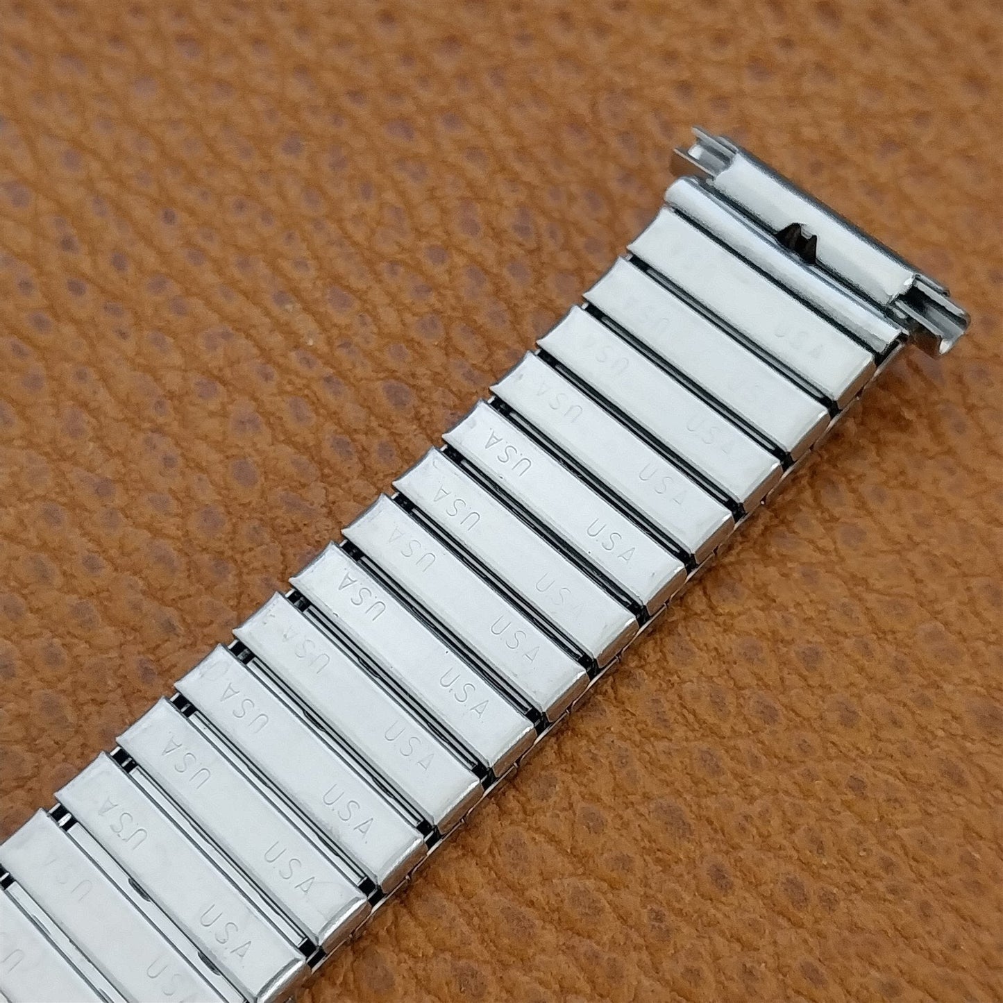 1970s Speidel 16mm 18mm 19mm Stainless Steel Stretch Classic Vintage Watch Band