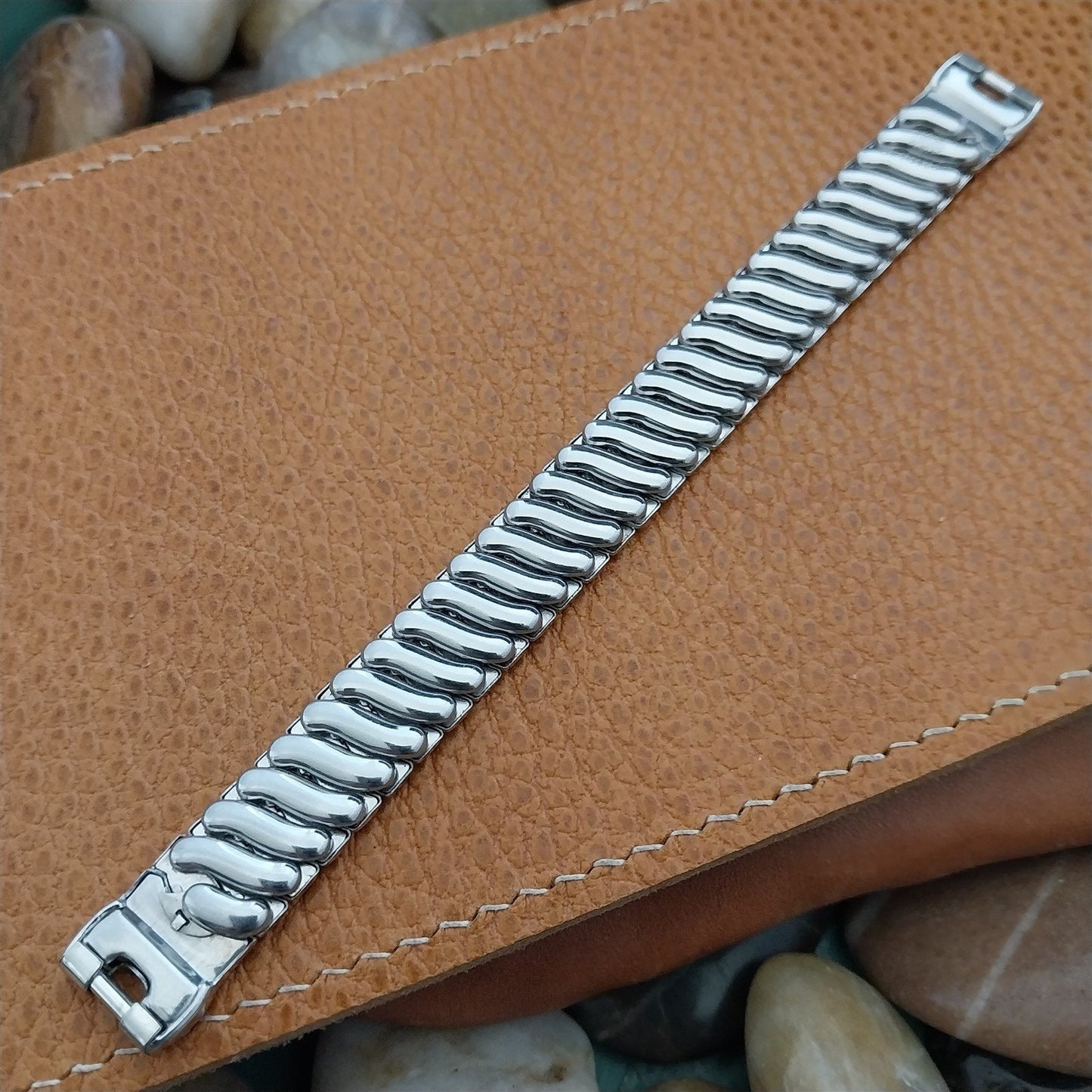 Foster Womens 10k White Gold-Filled Unused 1950s Vintage Cocktail Watch Band