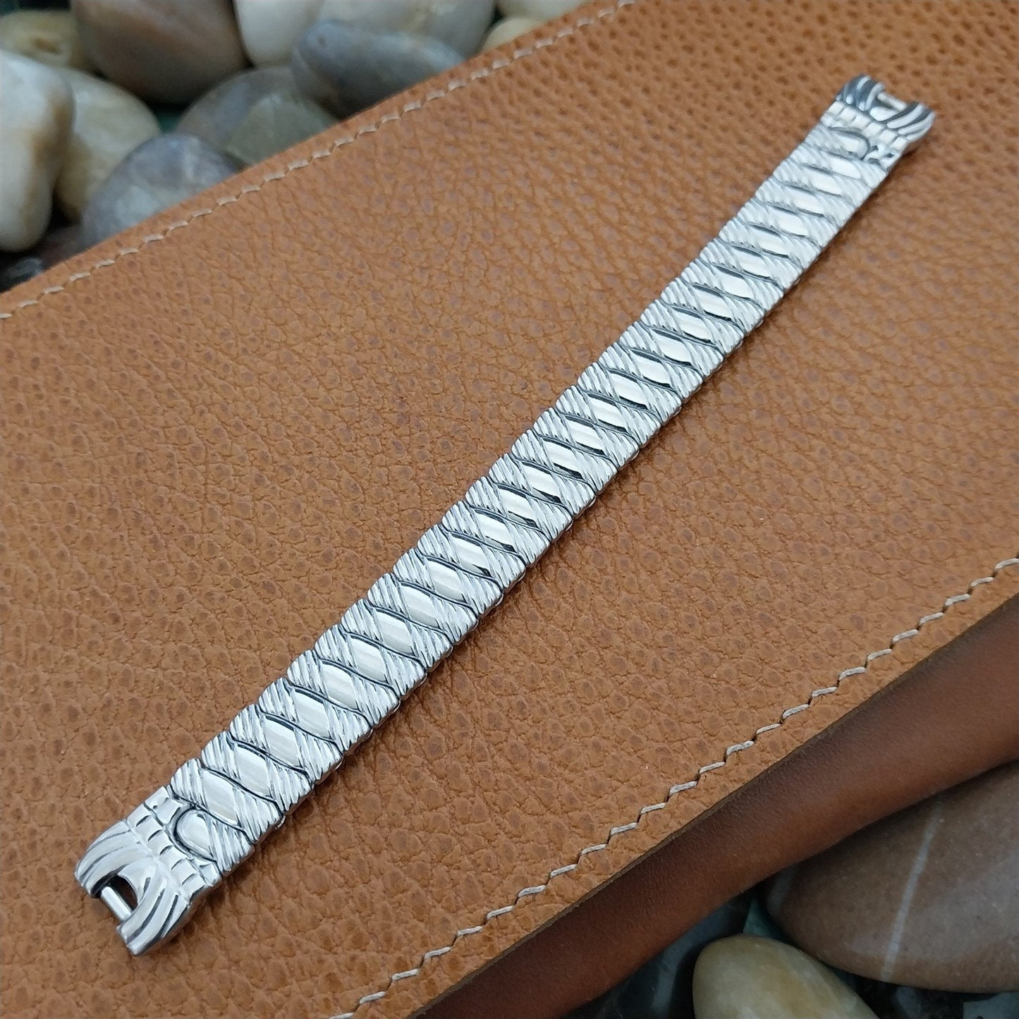 Foster Womens 10k White Gold-Filled Unused 1950s Vintage Cocktail Watch Band