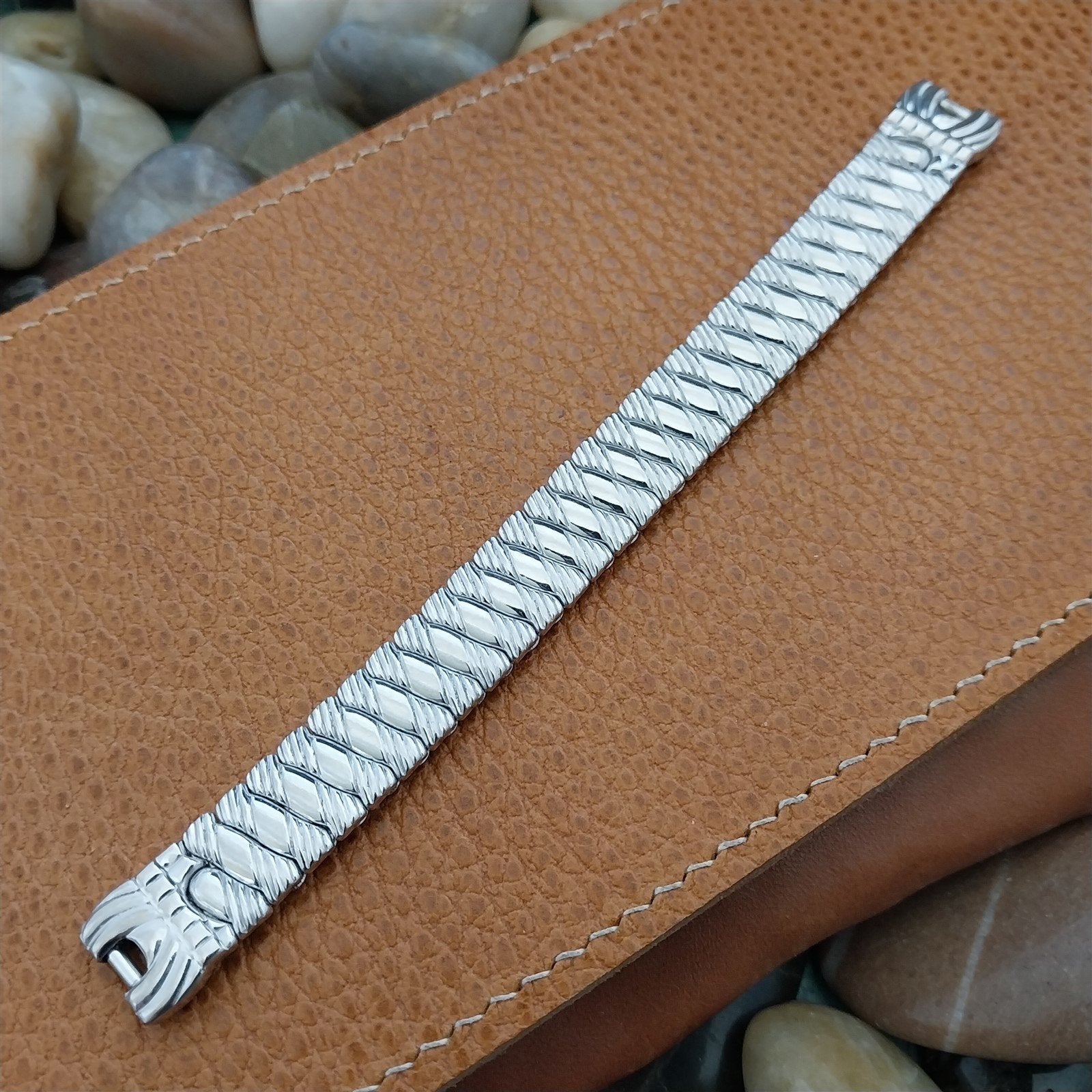 Foster Womens 10k White Gold-Filled Unused 1950s Vintage Cocktail Watch Band
