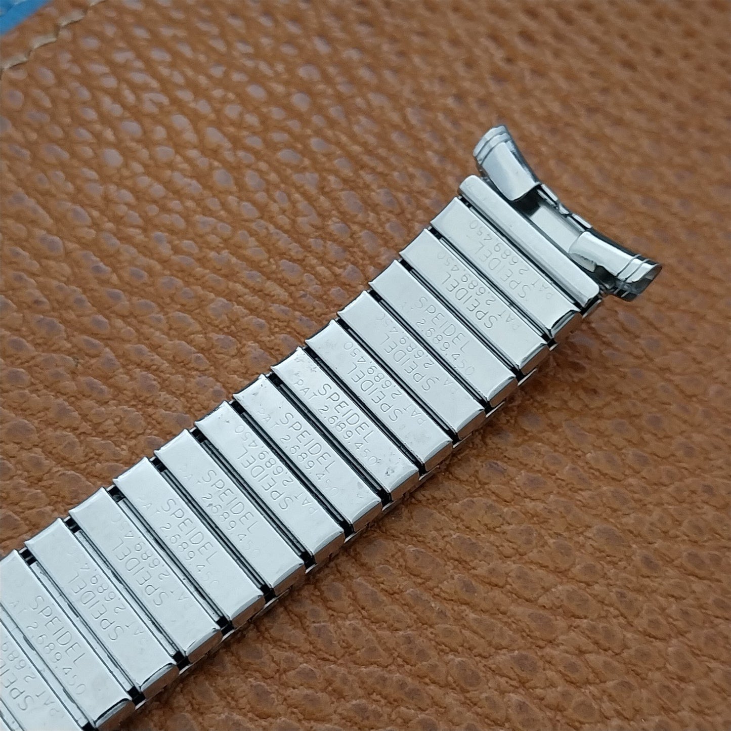 1960s Long Speidel Aquarius Twistoflex Stainless Steel Unused Vintage Watch Band