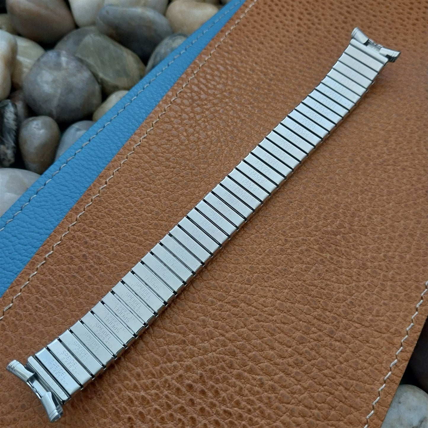 1960s Long Speidel Aquarius Twistoflex Stainless Steel Unused Vintage Watch Band