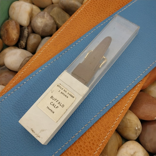 3/4" Kreisler Trapeze Tapered Brown Calf Leather Unused nos Vintage Watch Band