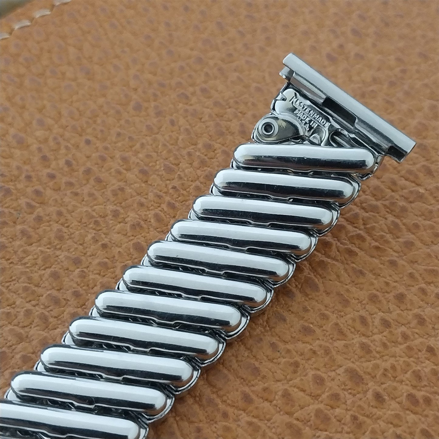 Vintage 16mm 18mm 19mm Stainless Steel 1950s Kestenmade Classic Watch Band