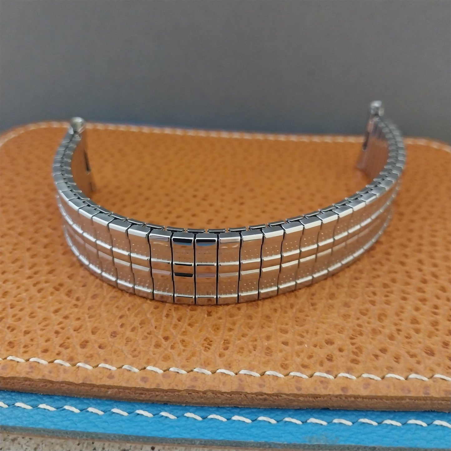 1970 Speidel Meteor 19mm 18mm Stainless Steel Twist-o-Flex Vintage Watch Band