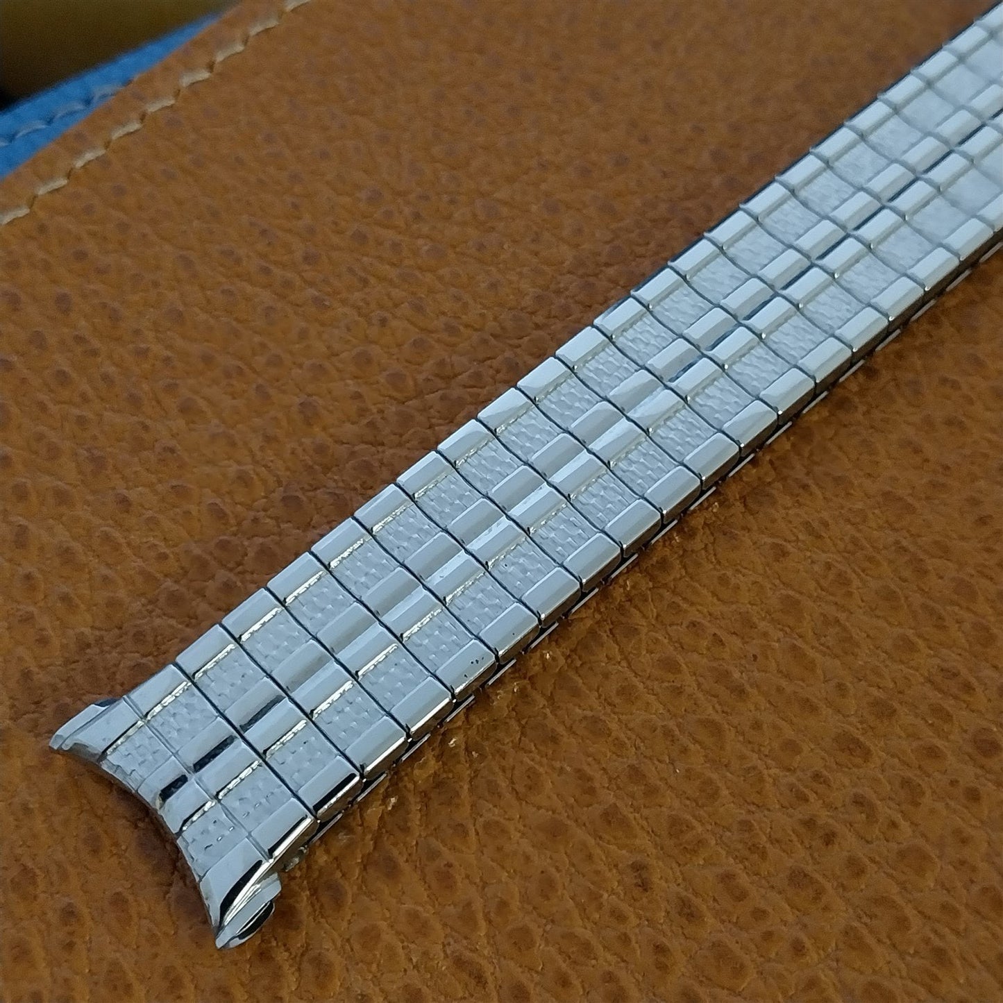 1970 Speidel Meteor 19mm 18mm Stainless Steel Twist-o-Flex Vintage Watch Band