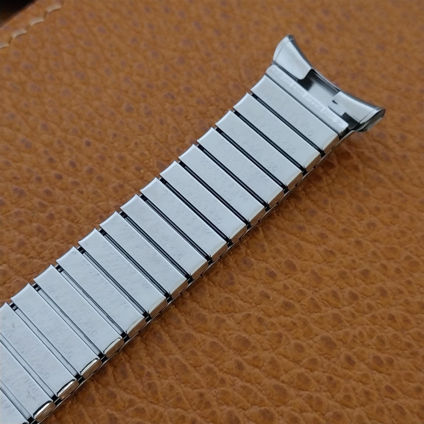 1970 Speidel Meteor 19mm 18mm Stainless Steel Twist-o-Flex Vintage Watch Band