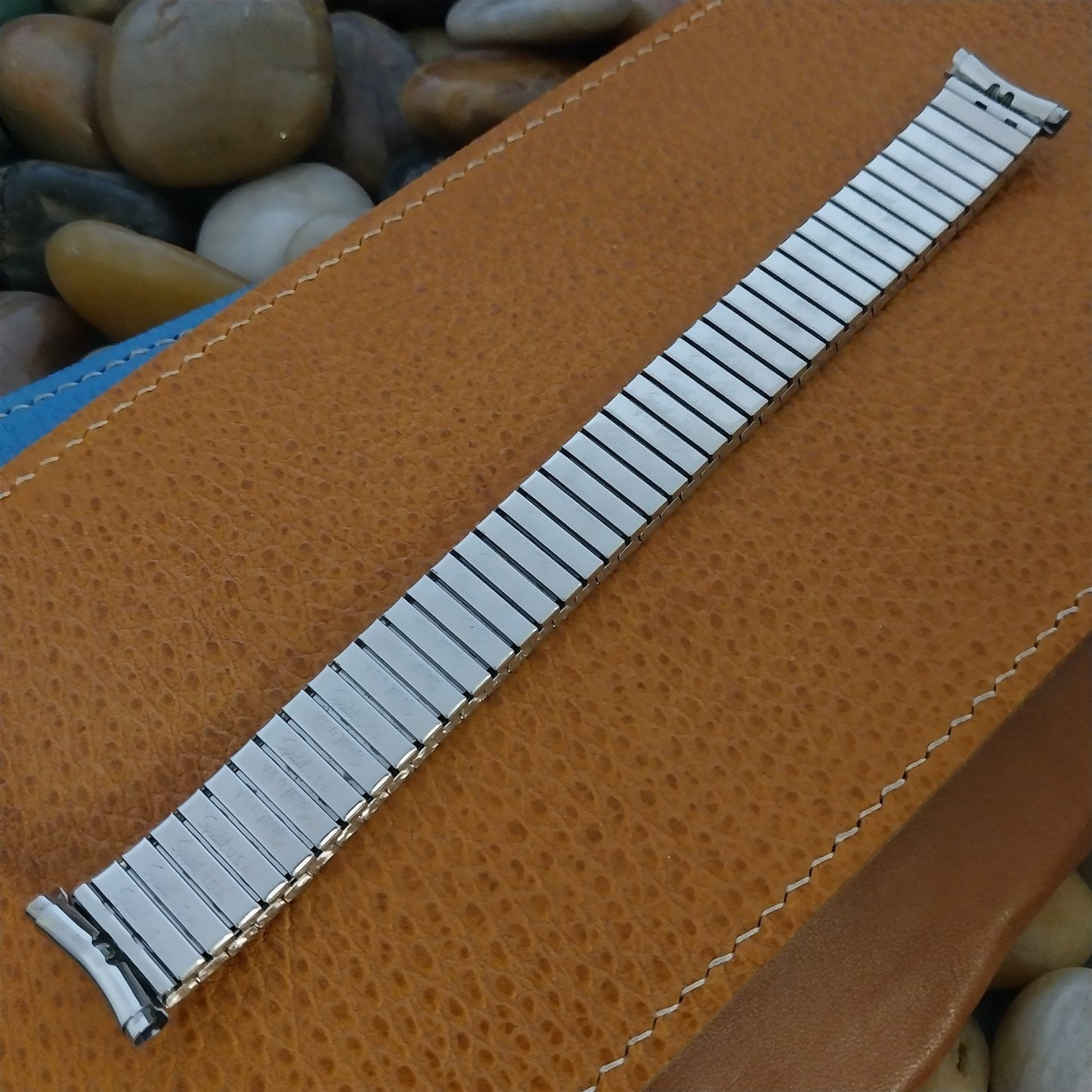 19mm 18mm Speidel Radial Stainless Steel Wide 1970s Unused Vintage Watch Band