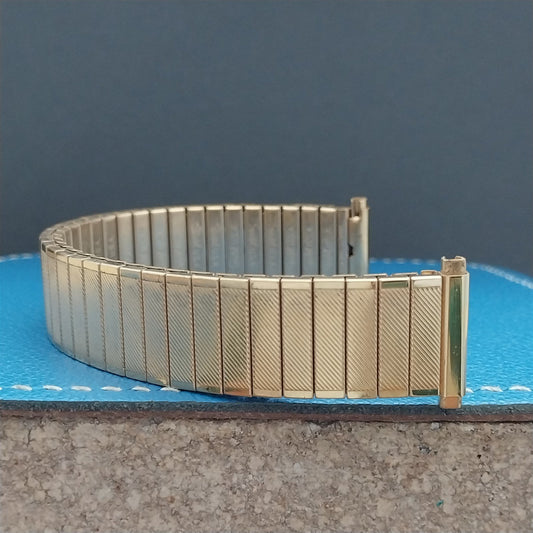 16mm 17mm 18mm 19mm Gold-Tone Speidel Twistoflex Vintage Watch Band