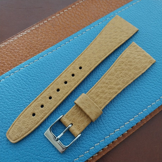 20mm Hirsch Tan Saddle Leather Unused Vintage Watch Strap