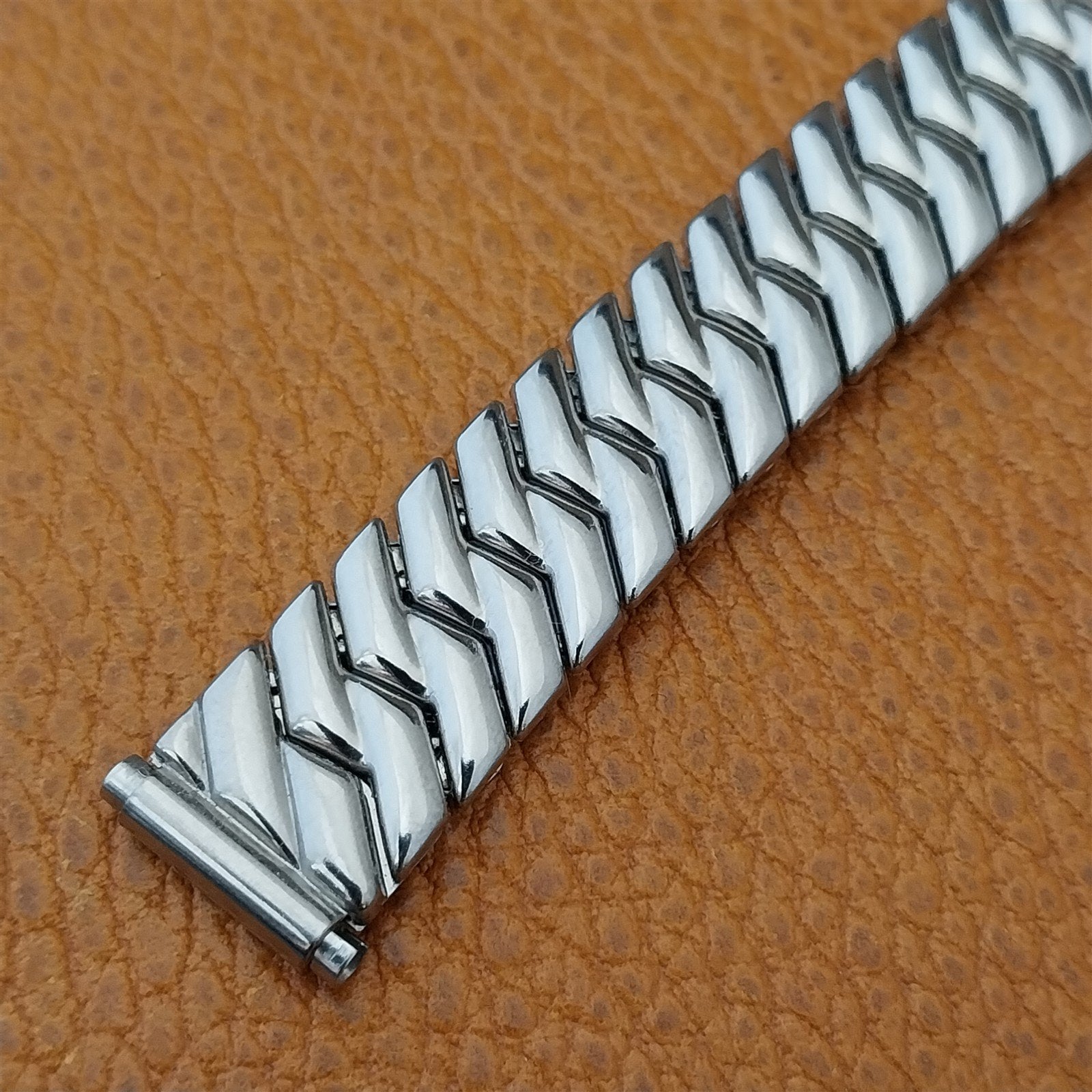 Elgin Hadley Plymouth Short Stainless Steel nos Unused 1950s Vintage Watch Band