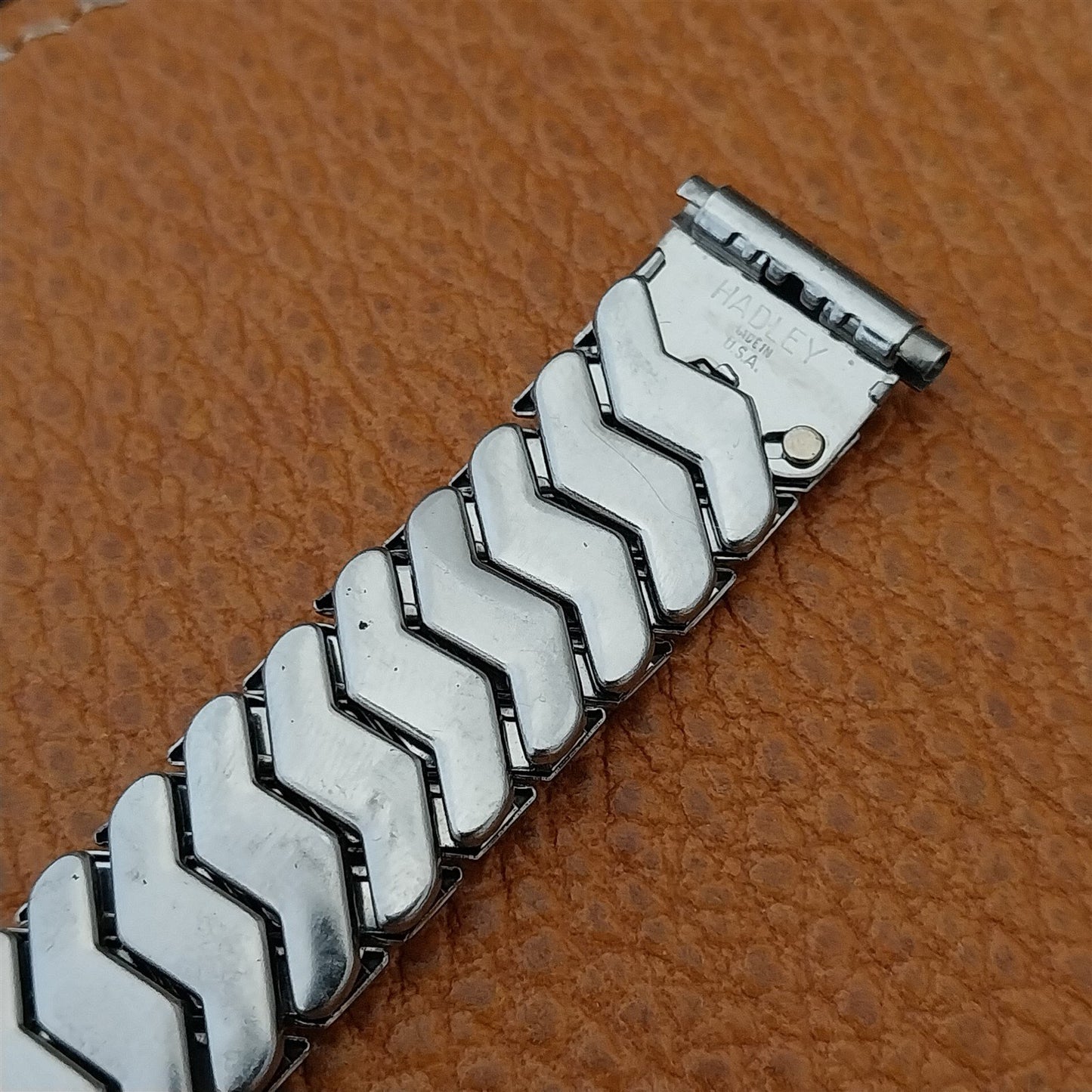 Elgin Hadley Plymouth Short Stainless Steel nos Unused 1950s Vintage Watch Band