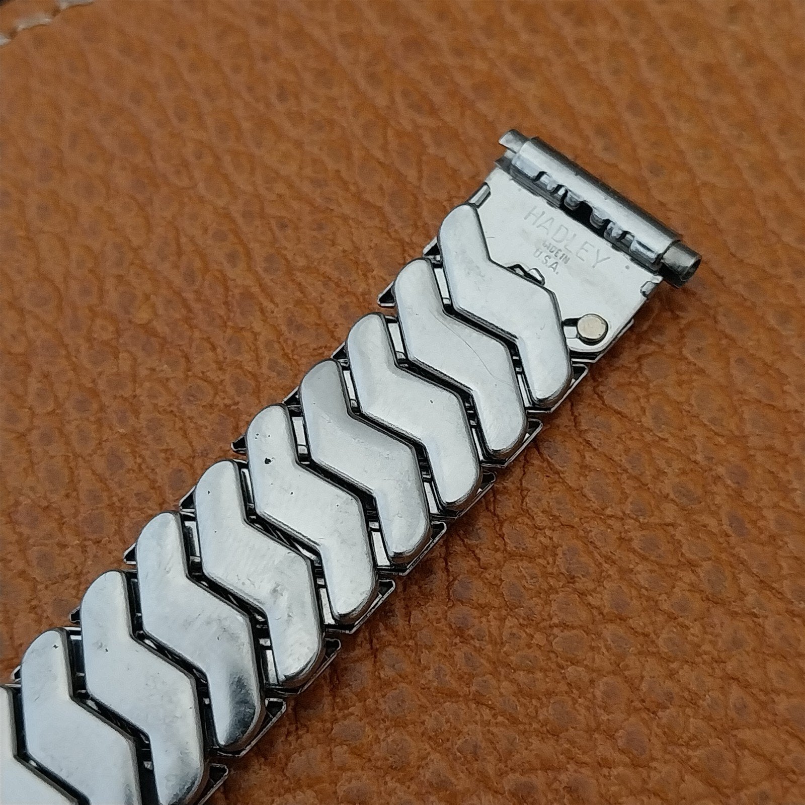 Elgin Hadley Plymouth Short Stainless Steel nos Unused 1950s Vintage Watch Band