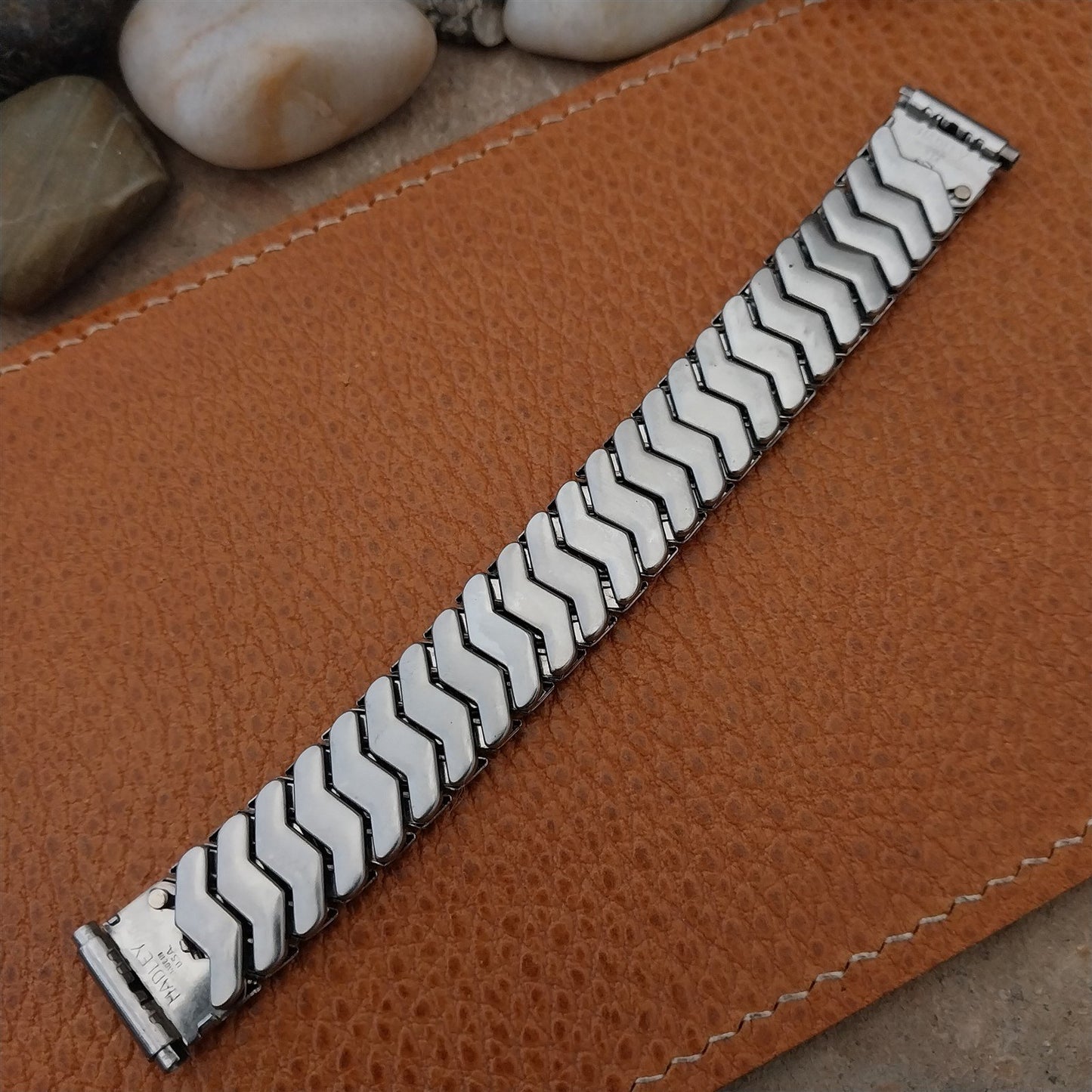 Elgin Hadley Plymouth Short Stainless Steel nos Unused 1950s Vintage Watch Band