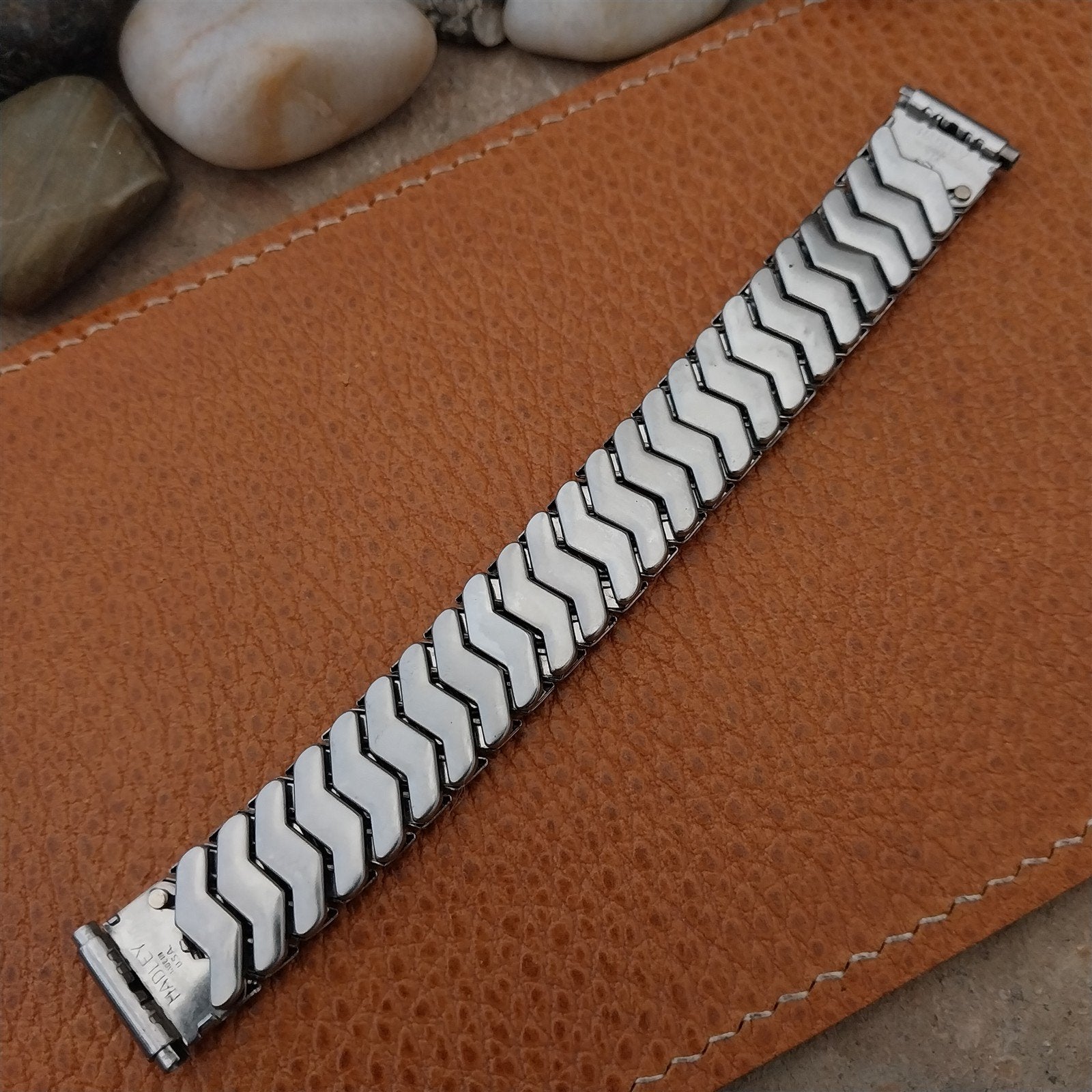 Elgin Hadley Plymouth Short Stainless Steel nos Unused 1950s Vintage Watch Band