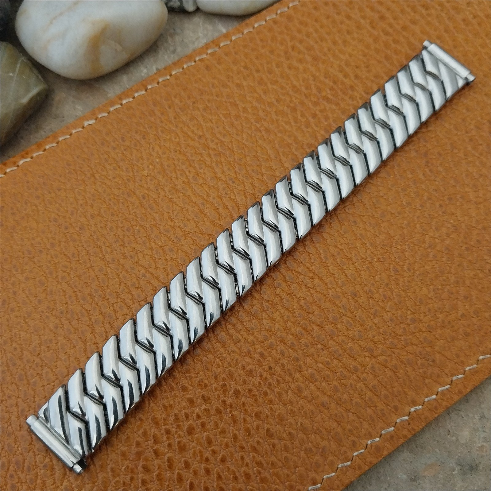 Elgin Hadley Plymouth Short Stainless Steel nos Unused 1950s Vintage Watch Band