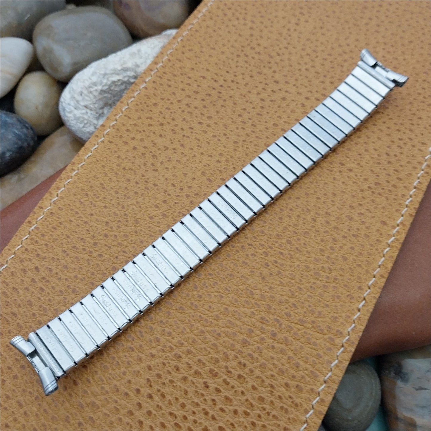 1970s Vintage Speidel Fastback Twistoflex Stainless Steel nos Unused Watch Band