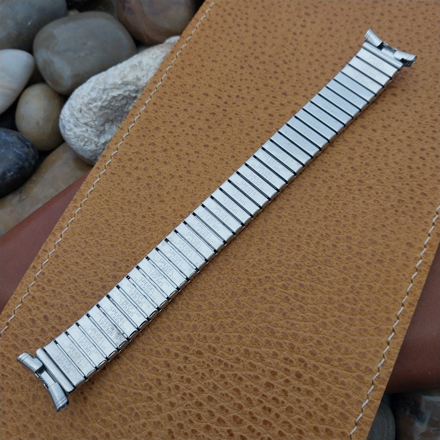 Vintage 1970 Speidel Atlantis 19mm 18mm Stainless Steel Twistoflex Watch Band