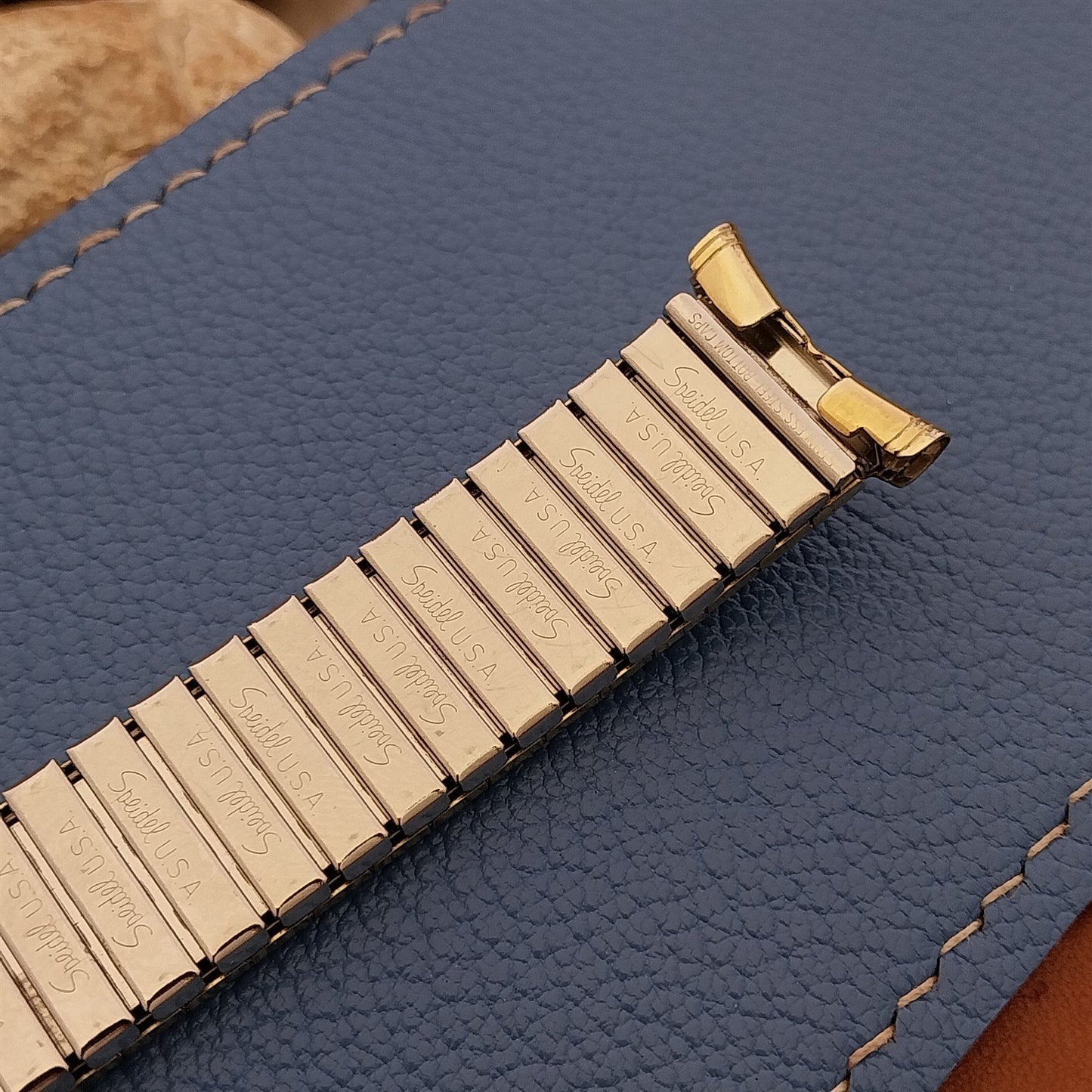 19mm 18mm 1970s Gold Filled Speidel Fullback Stretch Unused Vintage Watch Band