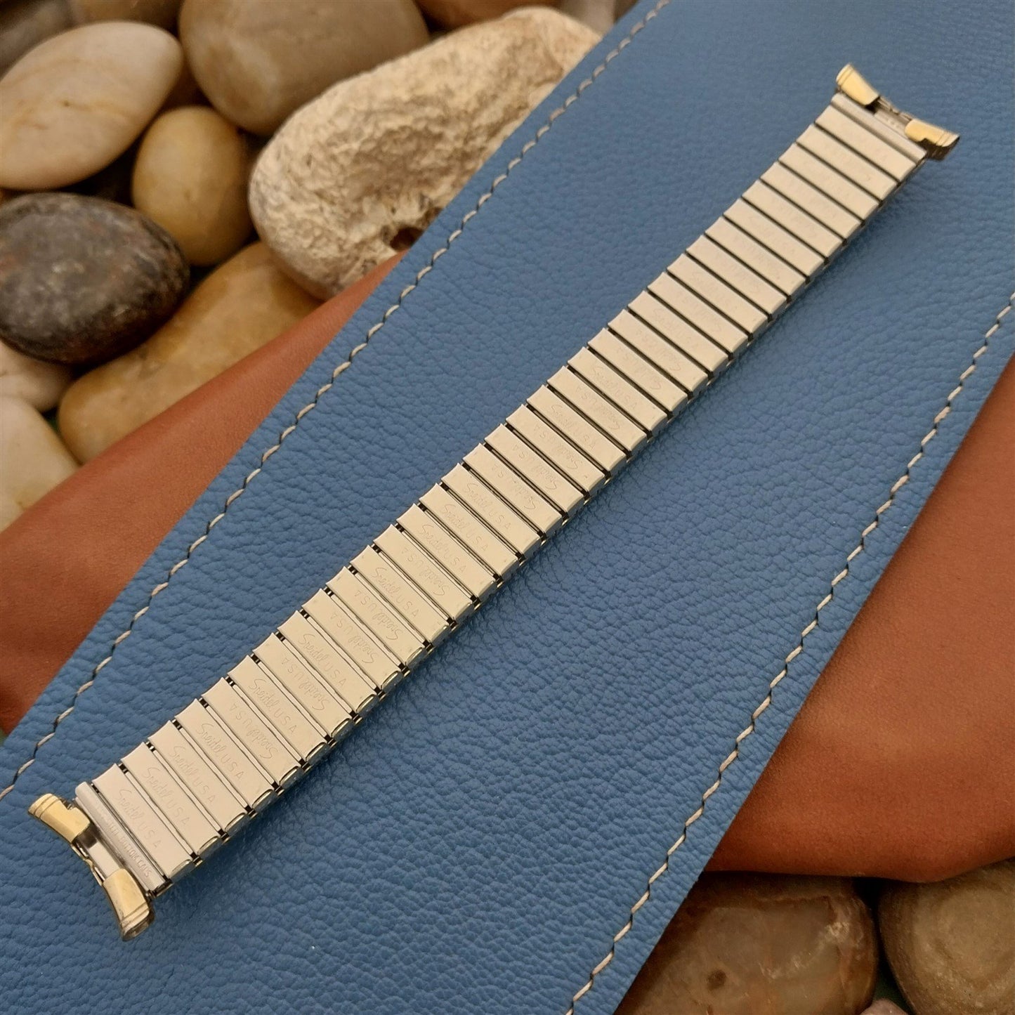 19mm 18mm 1970s Gold Filled Speidel Fullback Stretch Unused Vintage Watch Band