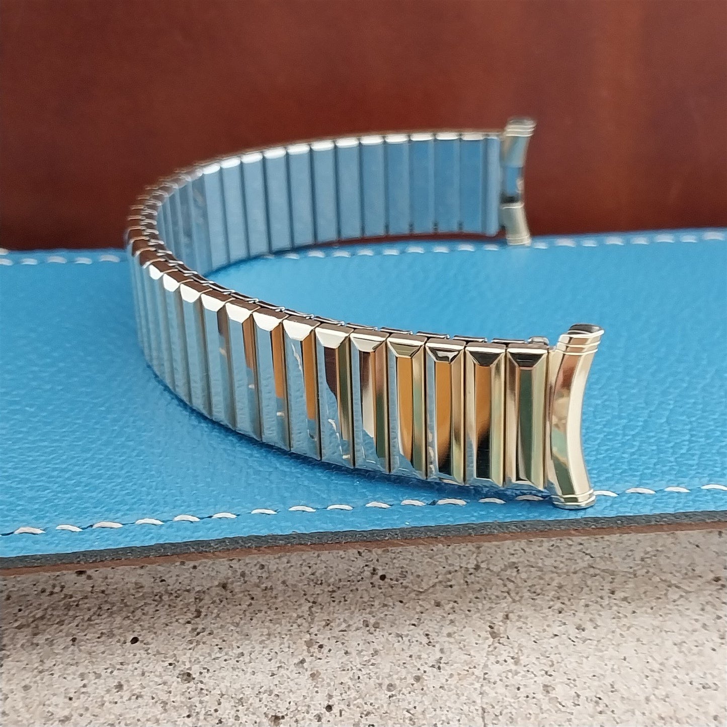 19mm 18mm 1970s Gold Filled Speidel Fullback Stretch Unused Vintage Watch Band