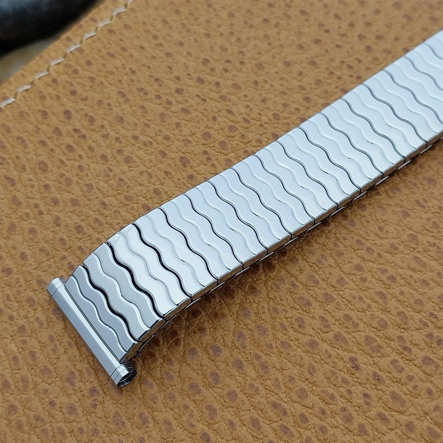 1969 19mm Stainless Steel Speidel Riptide Unused nos Vintage Watch Band