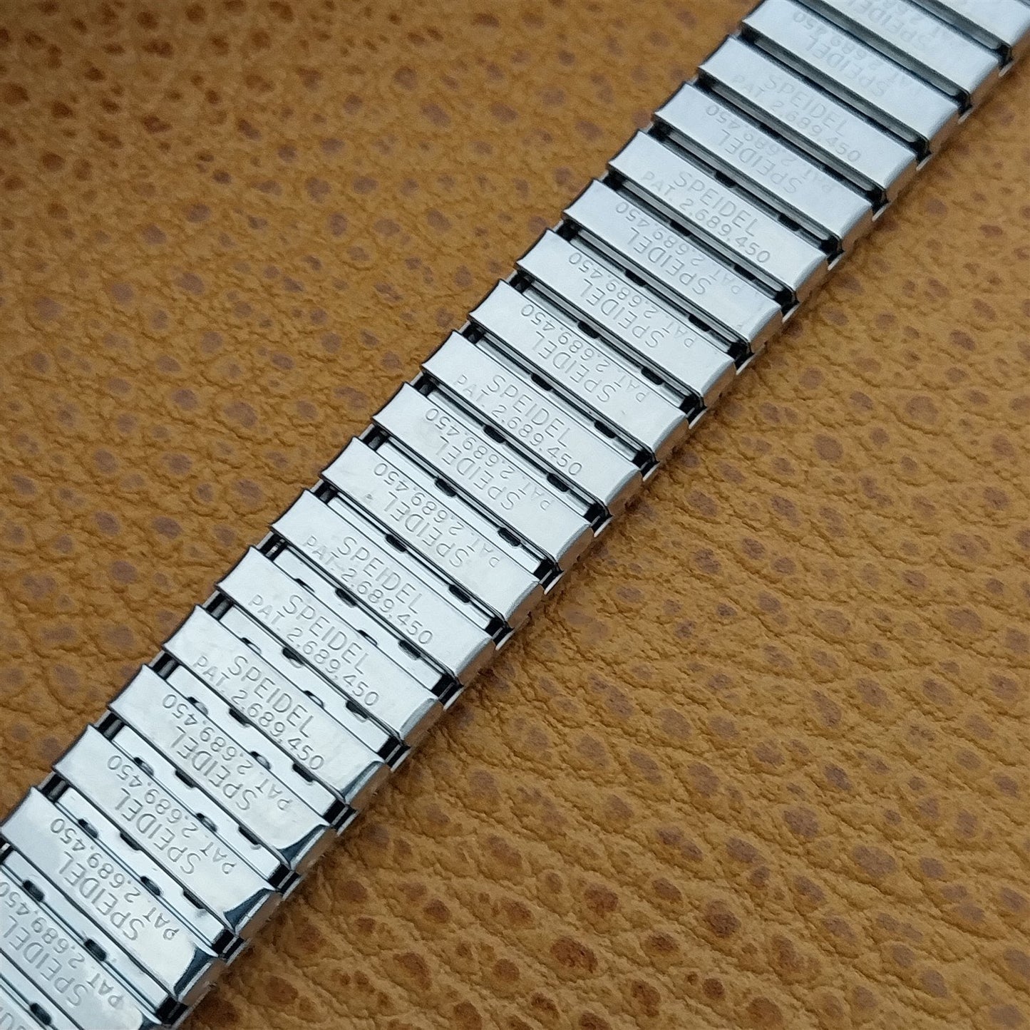 1969 19mm Stainless Steel Speidel Riptide Unused nos Vintage Watch Band