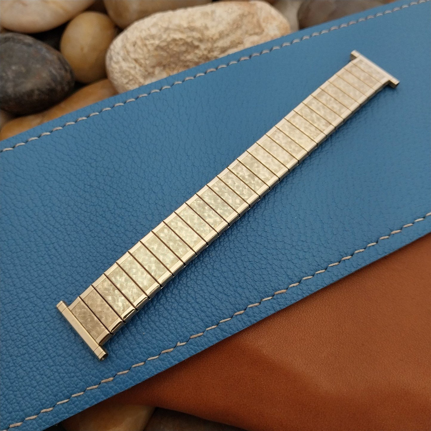 Short 10k Gold-Filled 11/16" Speidel Twistoflex Unused nos 1970s Watch Band