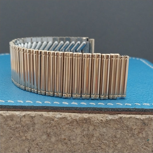 Vintage Wide 14kt Gold-Fill 19mm Kreisler Golden Bamboo Unused 1950s Watch Band