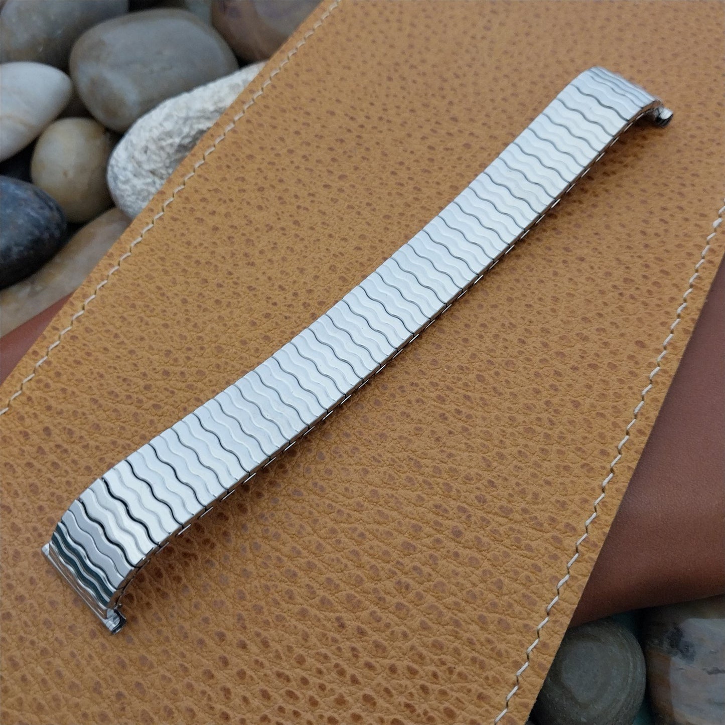 19mm 18mm 16mm Stainless Steel 1970s Speidel Riptide Unused Vintage Watch Band