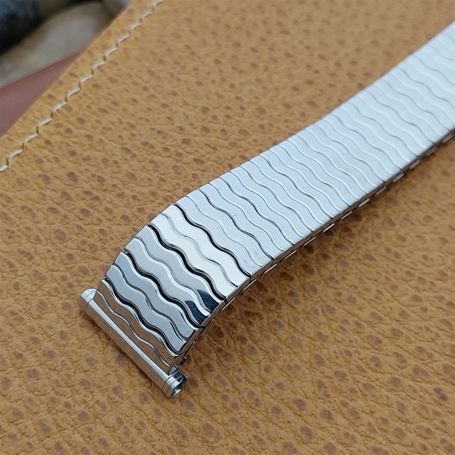 19mm 18mm 16mm Stainless Steel 1970s Speidel Riptide Unused Vintage Watch Band