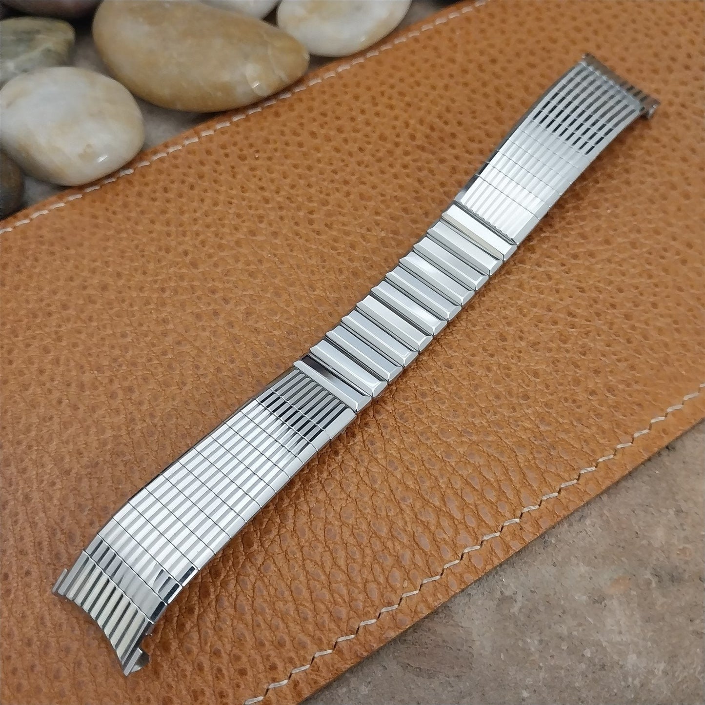 Vintage 19mm 18mm 17mm Kreisler DaVinci Stainless Steel mcm nos 1960s Watch Band