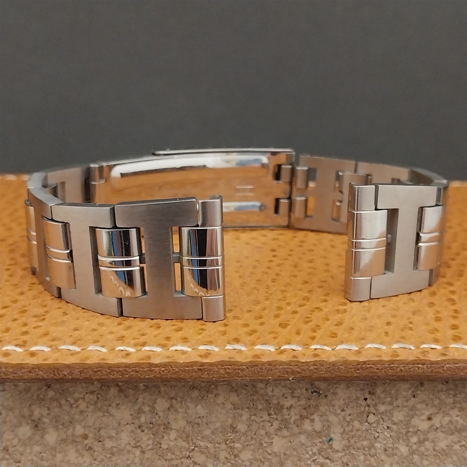 19mm 18mm Stainless Steel Solid-Link JB Champion Unused 1960s Vintage Watch Band