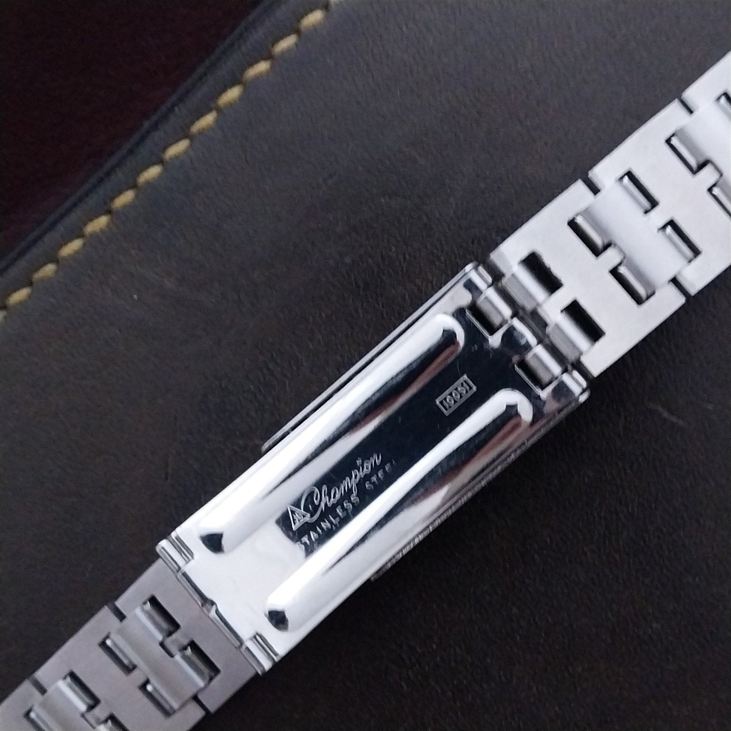 19mm 18mm Stainless Steel Solid-Link JB Champion Unused 1960s Vintage Watch Band