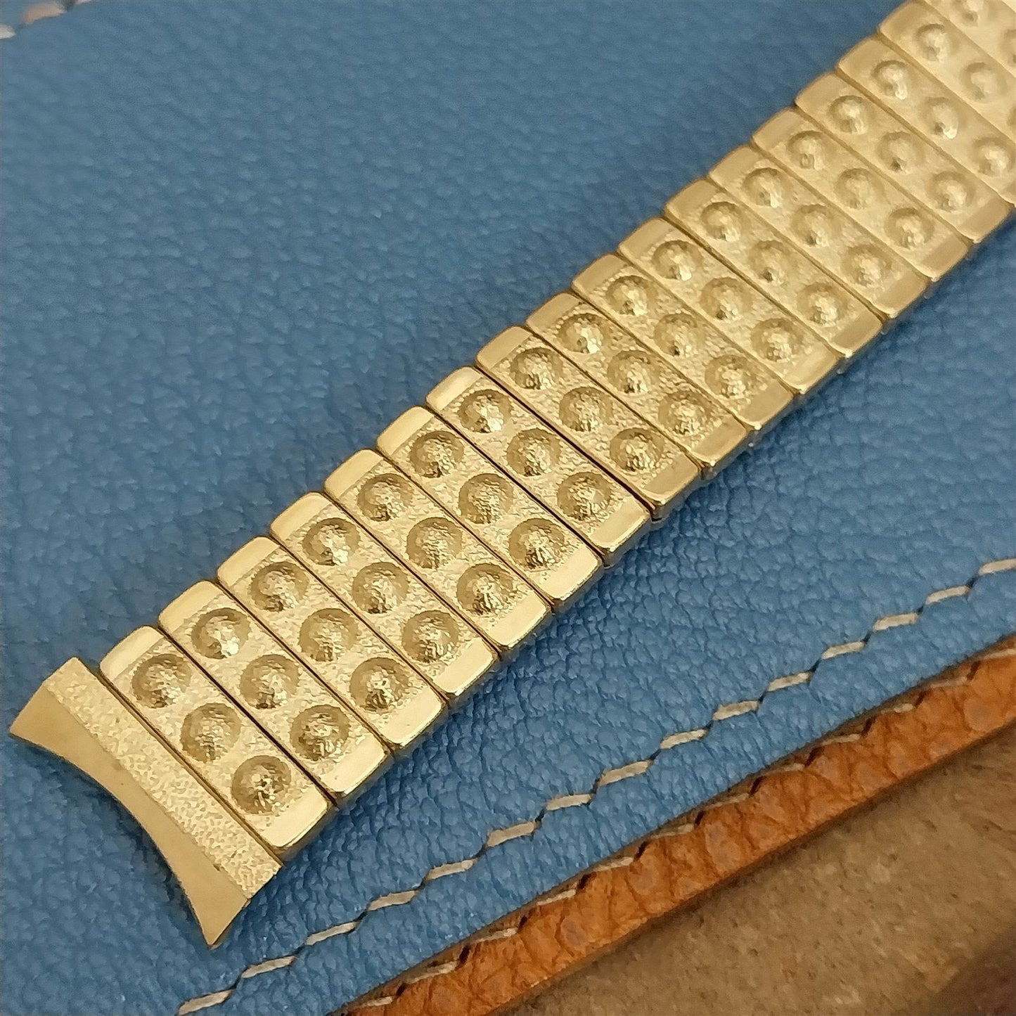 17.2mm 10k Yellow Gold-Filled Baldwin nos Classic 1960s Vintage Watch Band