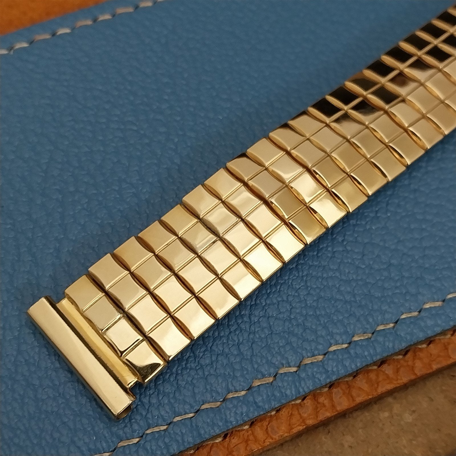 19mm 18mm Gemex Highlander Yellow 12k Gold Filled nos 1950s Vintage Watch Band