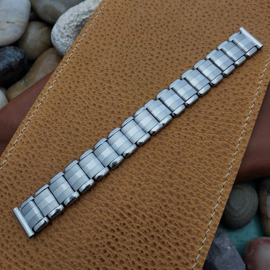 Vintage 16mm Kiefer Cadman Expandro Stainless Steel Classic Stretch Watch Band