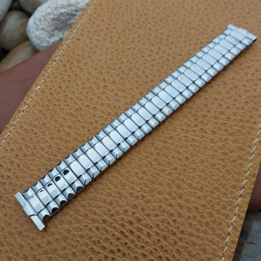 Foster 16mm 18mm 19mm Stainless Steel Short Expansion 1950s Vintage Watch Band