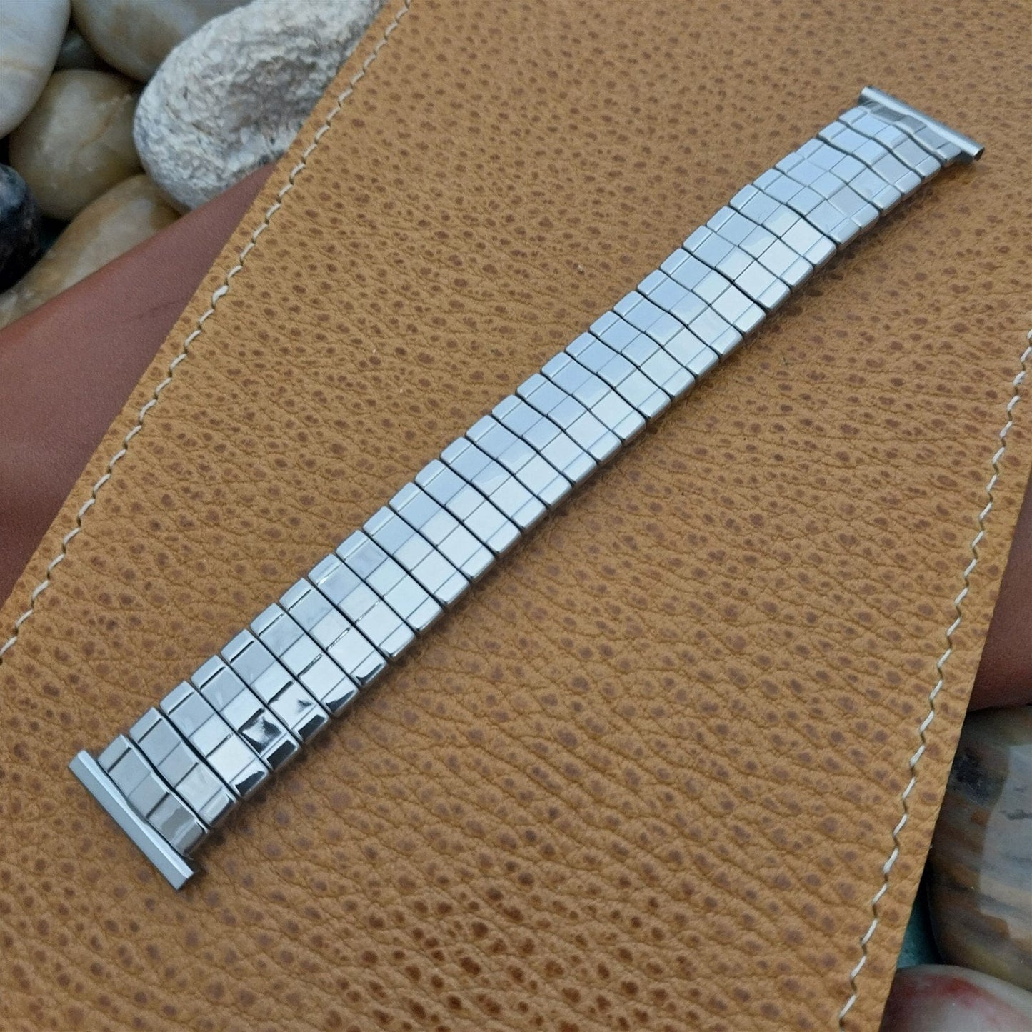 18mm 19mm 16mm Stainless Steel Expansion Foster Unused 1950s Vintage Watch Band