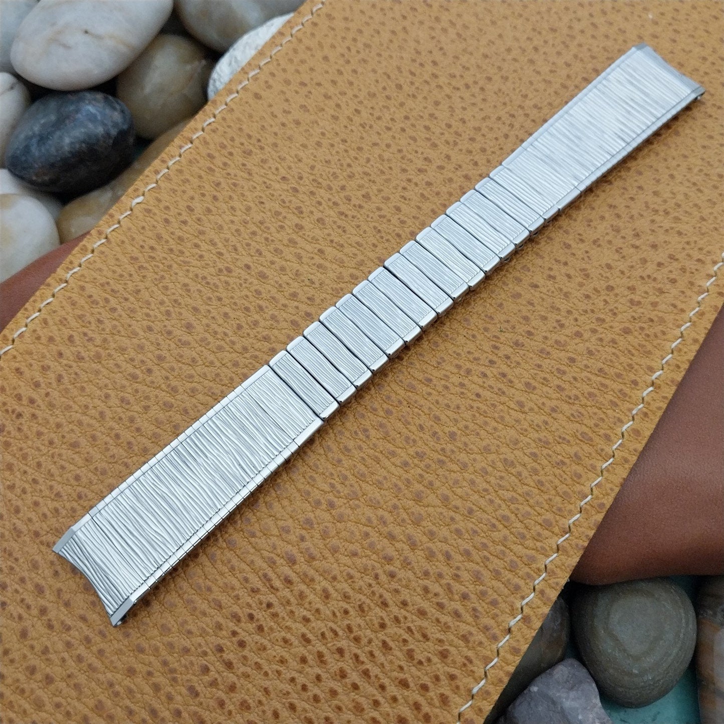 17.2mm Stainless Steel Stretch Kreisler Unused Classic 1960s Vintage Watch Band