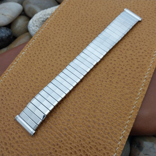 19mm 18mm White Gold-Filled Kreisler Stretch Classic Unused Vintage Watch Band