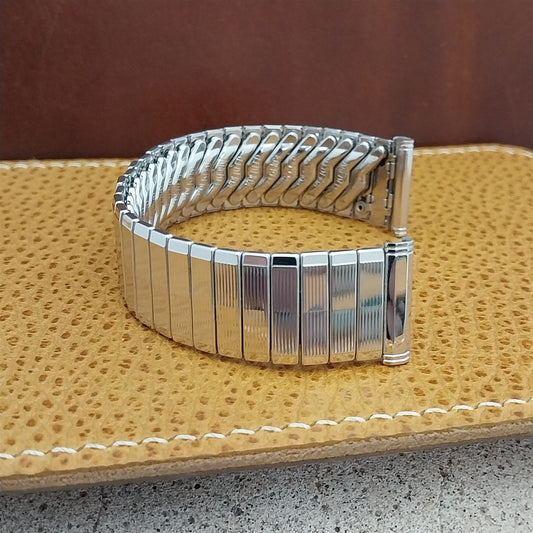 19mm 18mm White Gold-Filled Kreisler Stretch Classic Unused Vintage Watch Band