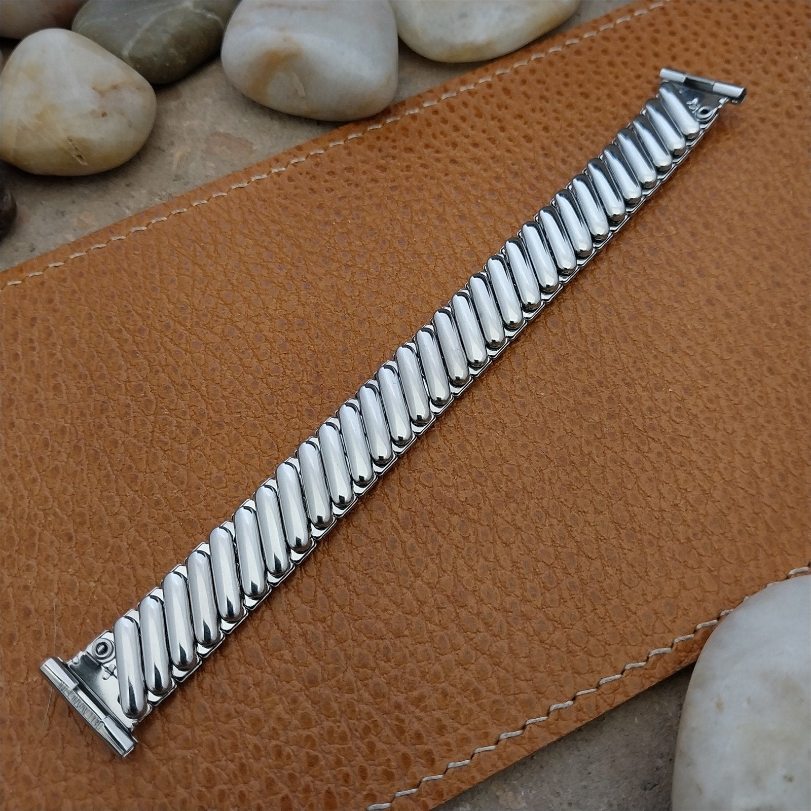 Vintage 1950s 5/8" Foster Classic Stainless Steel Expansion Unused Watch Band