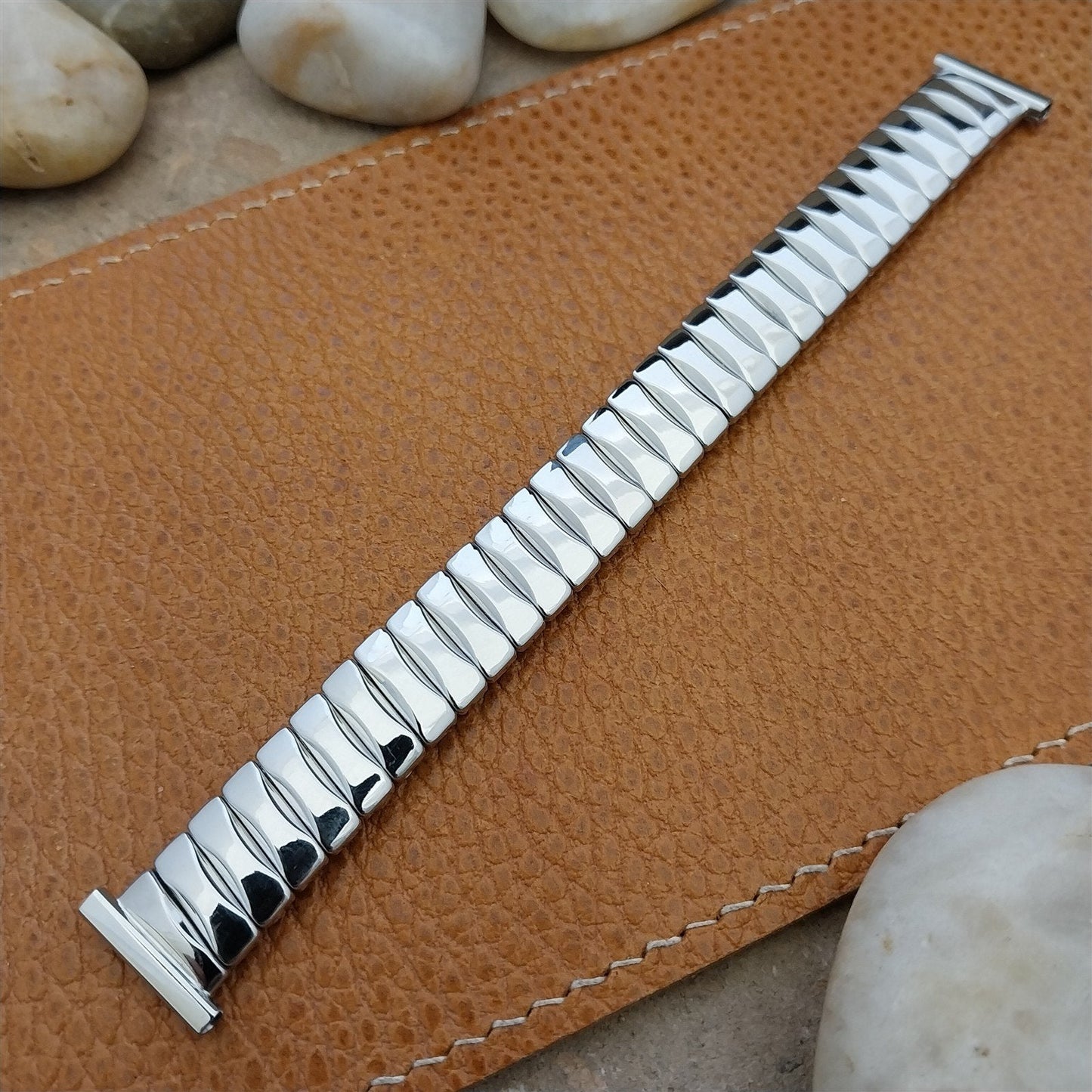 Vintage 1950s 5/8" Foster Classic Stainless Steel Expansion Unused Watch Band