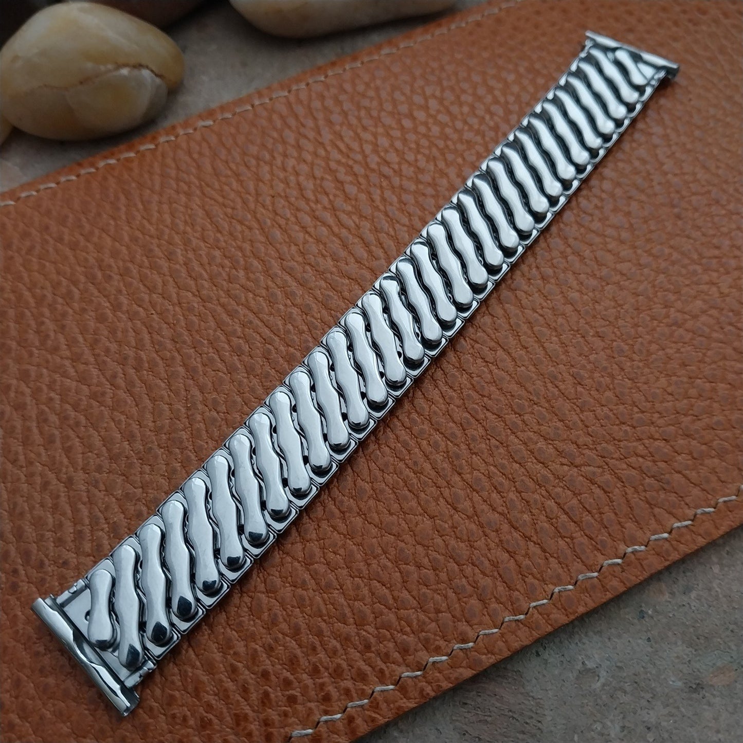 19mm 18mm 16mm Stainless Steel Foster Classic Stretch 1950s Vintage Watch Band