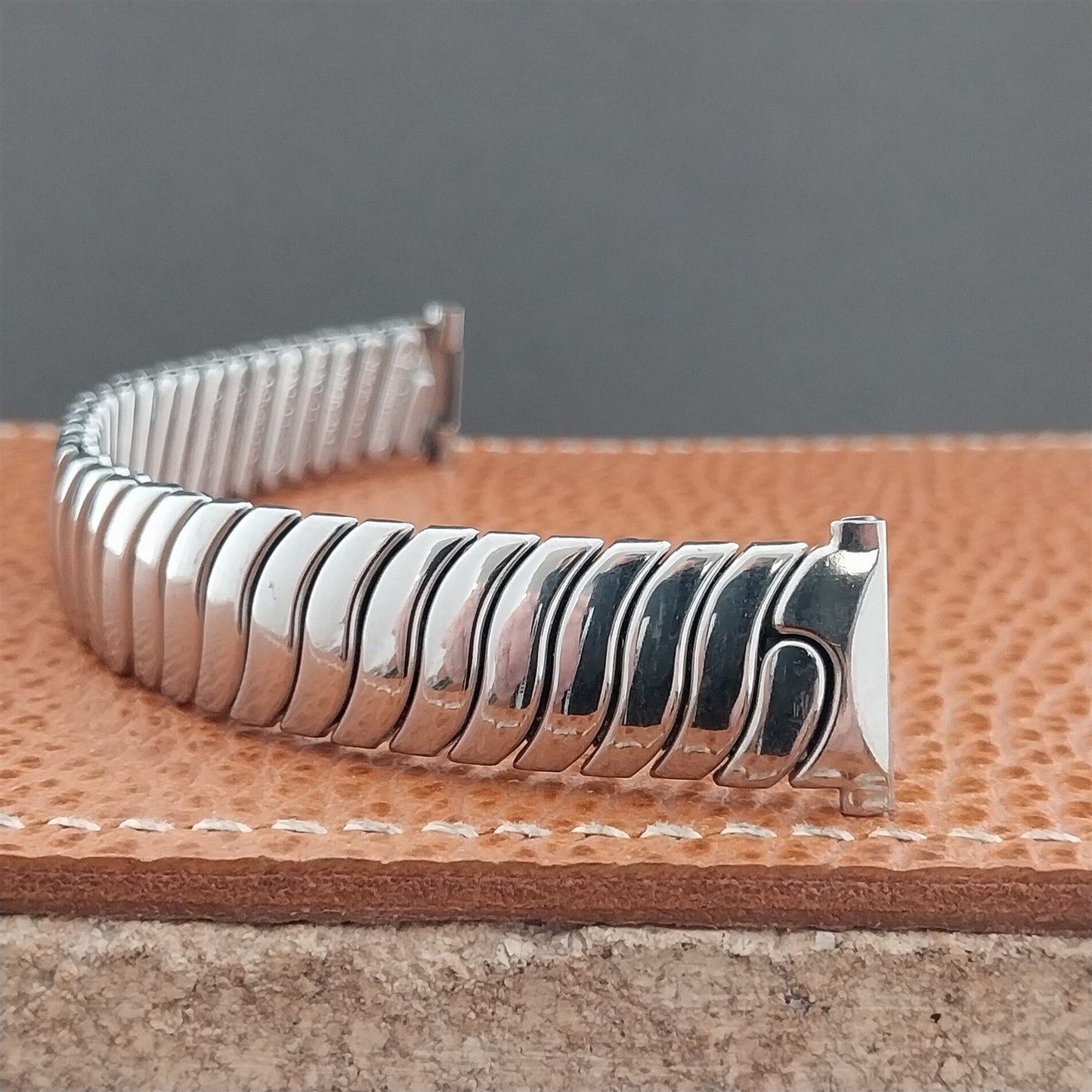 1950s 5/8" Stainless Steel JB Champion Lance USA Short Unused Vintage Watch Band