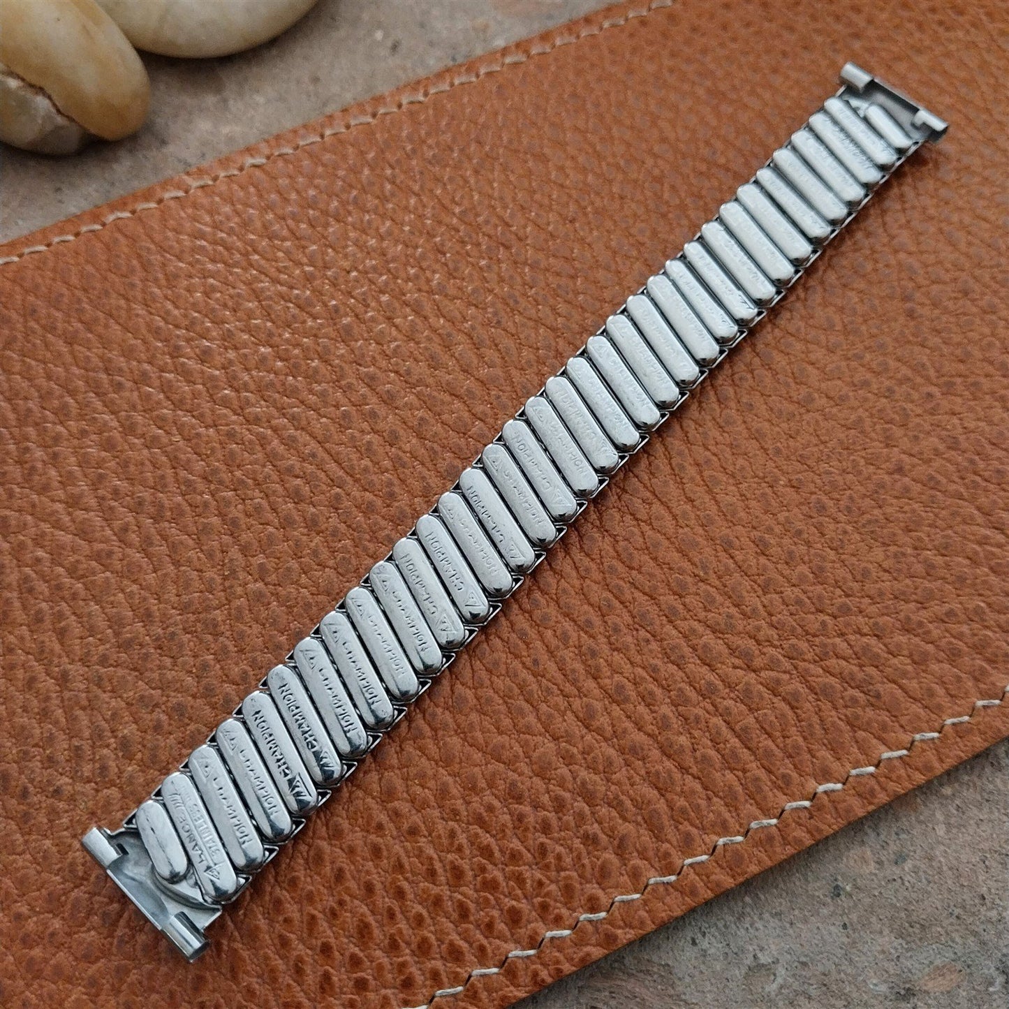 1950s 5/8" Stainless Steel JB Champion Lance USA Short Unused Vintage Watch Band